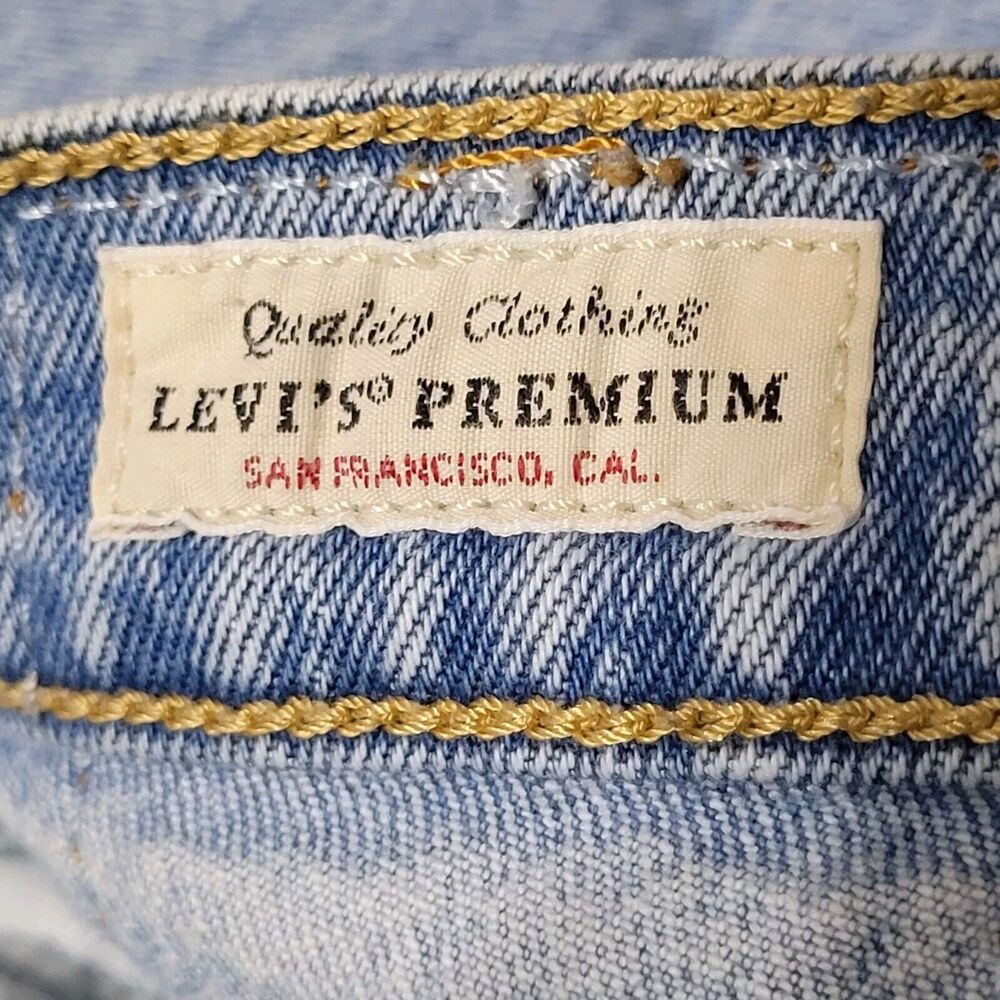 *SOLD**Levi's Jeans Womens 30 Blue Denim Wedgie Straight High Rise Jeans 30Wx27L - Picture 9 of 15